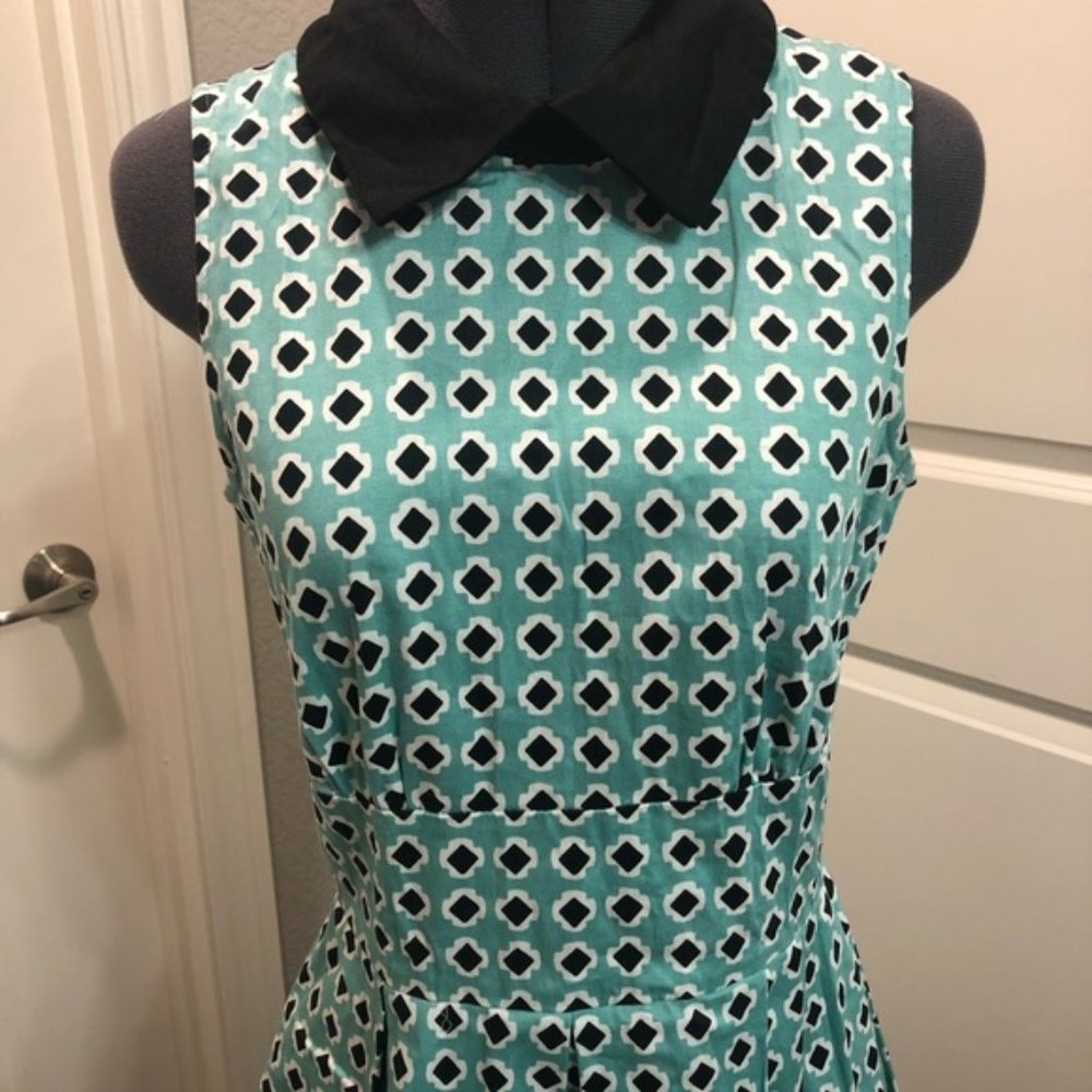ModCloth Fit and Flare Peter Pan Collar